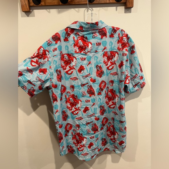 RSVLTS X Ghostbusters Short Sleeve Button Down Shirt Movie All Over Print - Picture 3 of 7